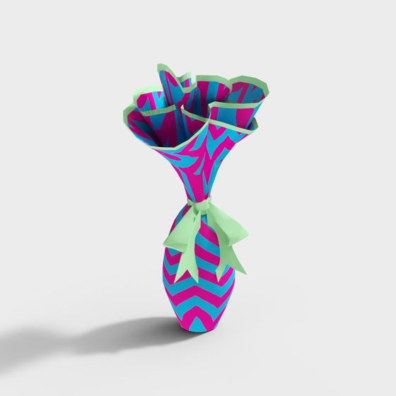 Colorful Vortex Bouquet 3D model