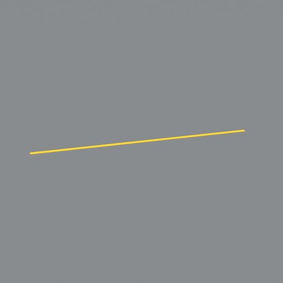 Minimalist Yellow Line 3D model