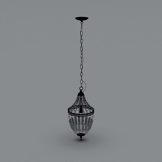 Vintage Crystal Chandelier 3D model