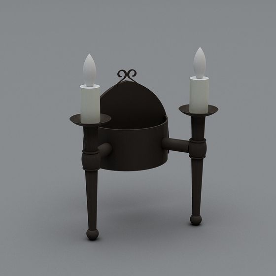 Vintage Candle Holder 3D model