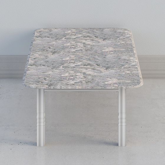 Elegant Marble Side Table 3D model
