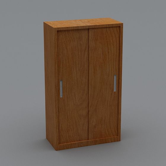 Minimalist Storage Cabinet 3D model for Home Design