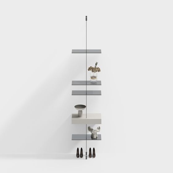 Suspended Bookshelf 3D Model