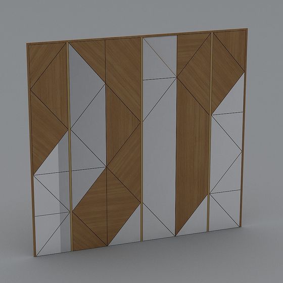 Stylish Low-Polygon 3D Model with Unique Geometry