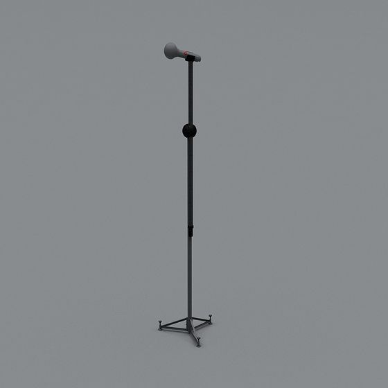 Stylish Microphone Stand 3D model for Creative Projects