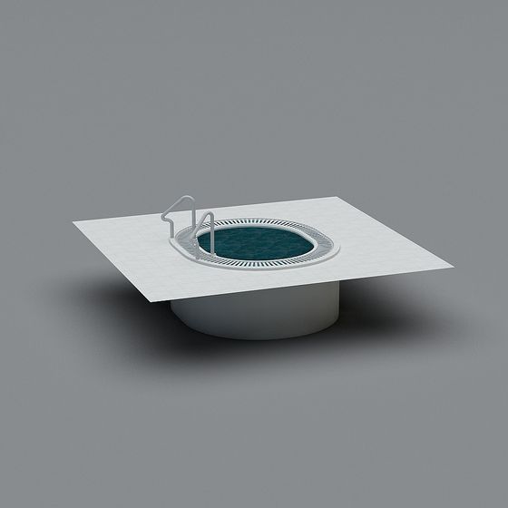 Elegant Minimalist Pool 3D Model