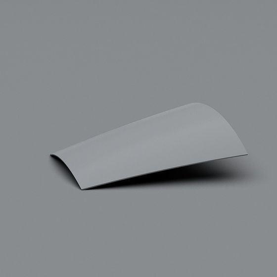 Streamlined Metal Plate 3D model
