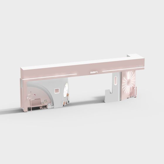 Futuristic Gate 3D model