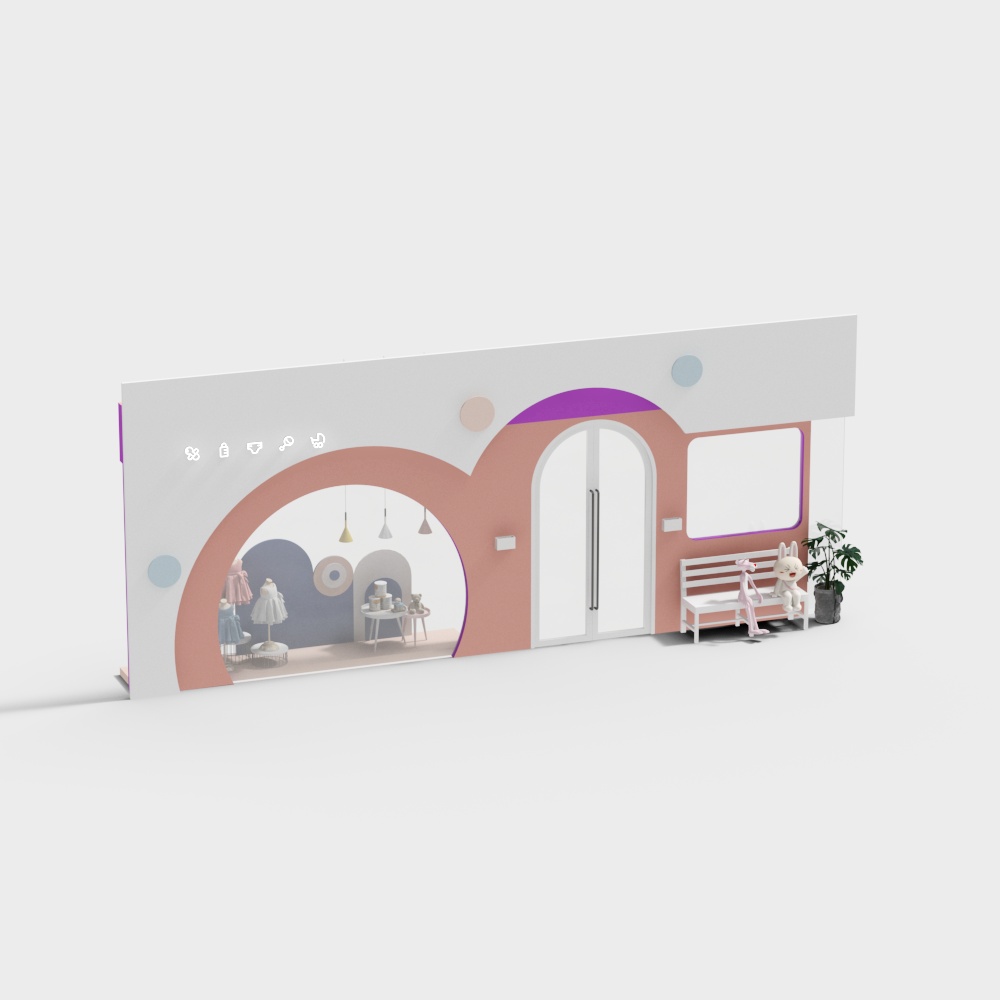 Whimsical Dreamy Hat Room 3D Model