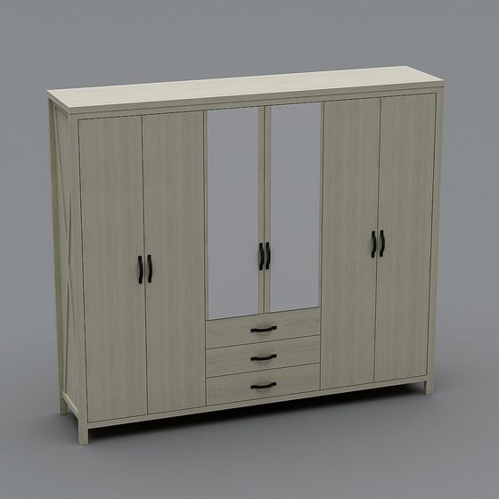 Modern Minimalist Closet 3D model