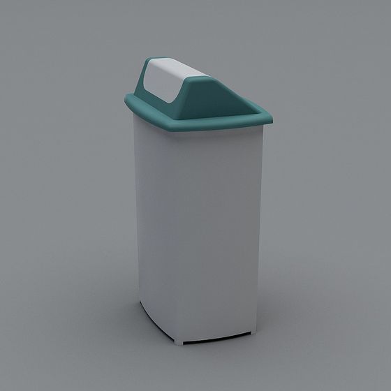 Stylish Minimalist Trash Bin 3D model