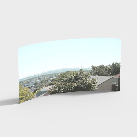 Stylish Urban Skyline 3D model for Creative Projects