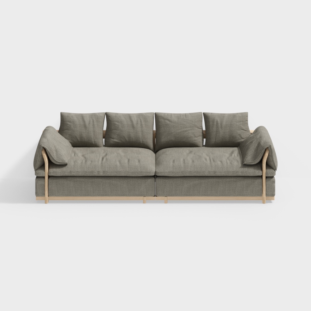 Thợ thủ công gốc - Dòng gỗ - Sofa bốn ghế 1033-4
