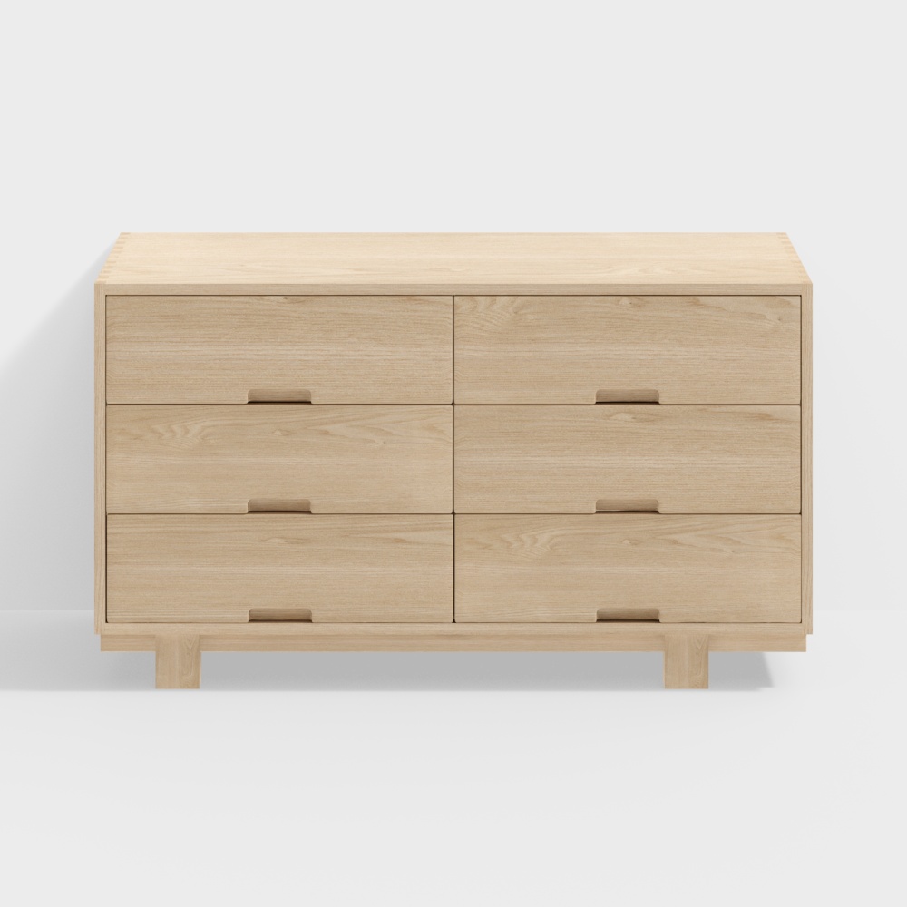 Bộ ngăn kéo sáu của thợ thủ công nguyên bản - Dòng gỗ - 2211-6A