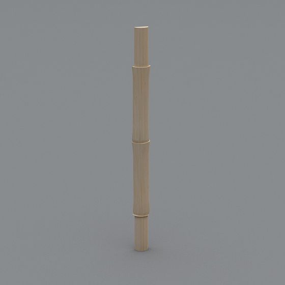 Realistic Low Polygon Bamboo 3D model
