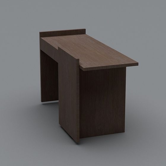 L-Shaped Office Desk 3D model