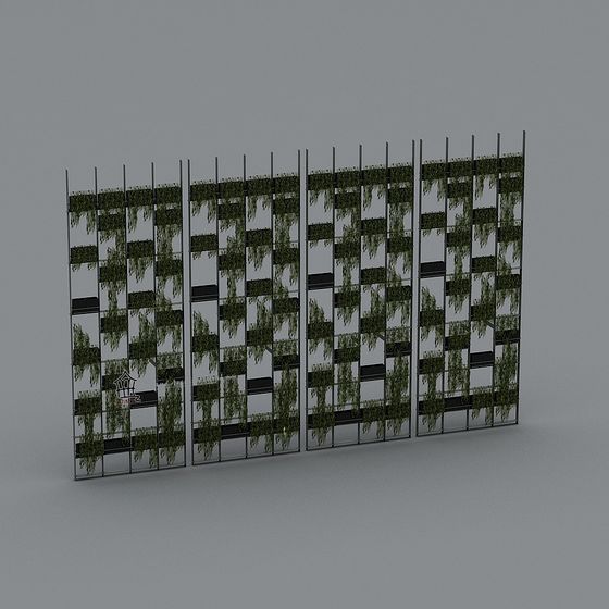 Urban Green Wall 3D model