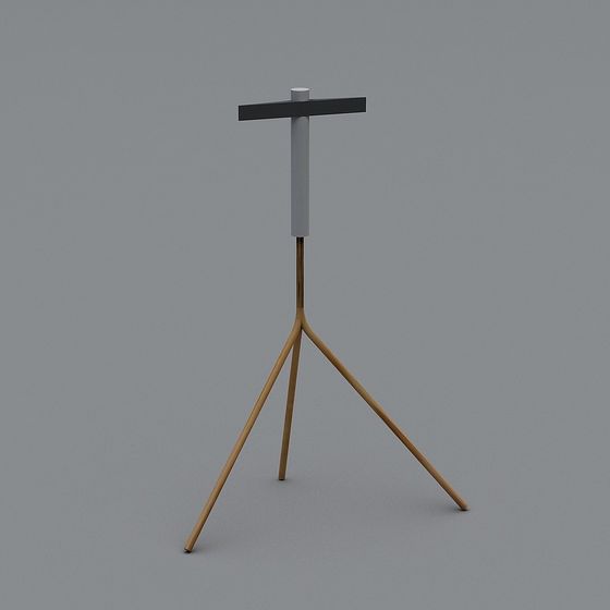 Wooden Tripod 3D model for Modern Design