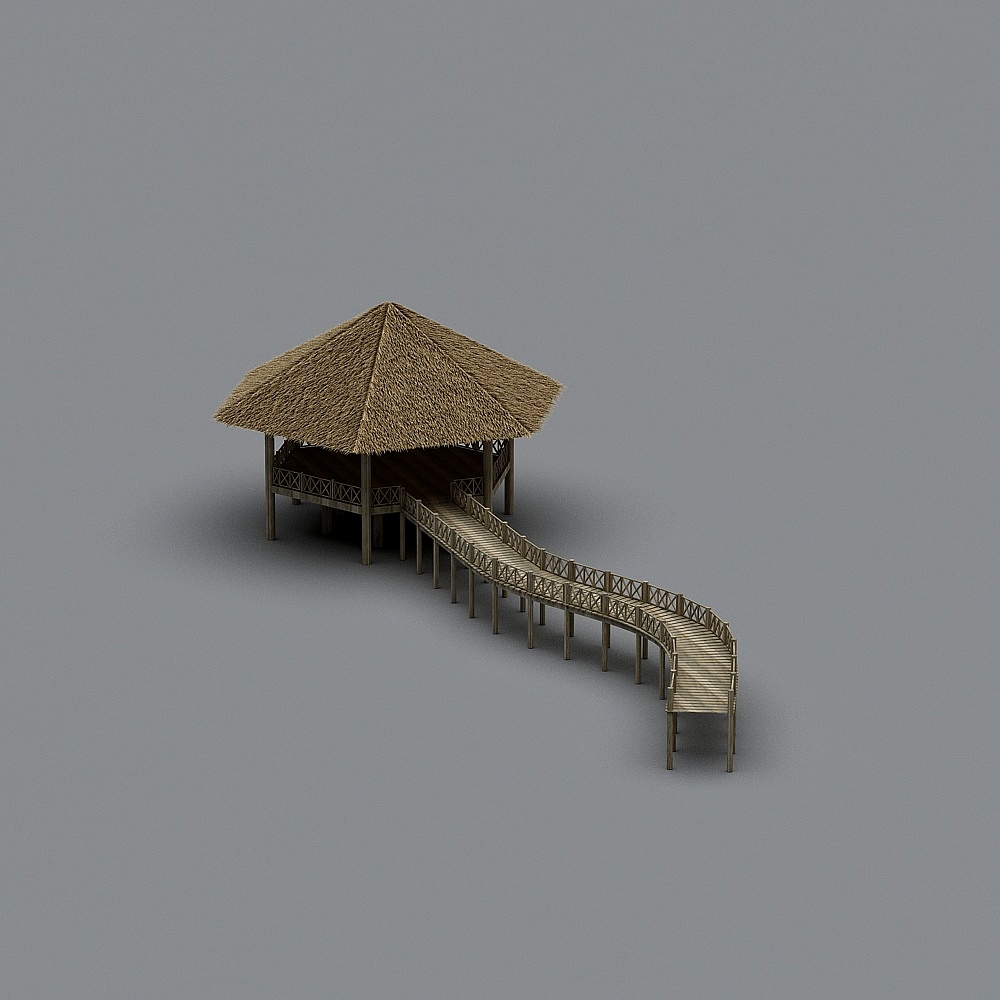 Tropical Gazebo 3D model