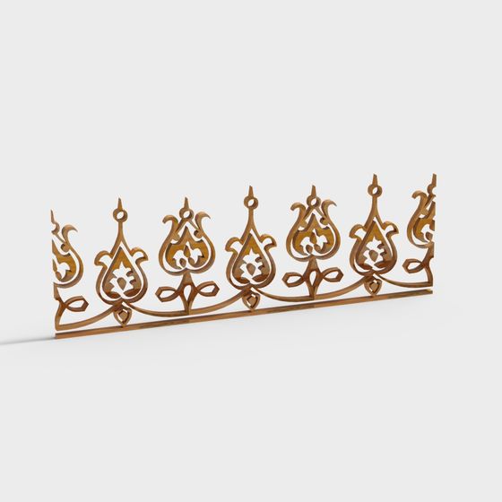 Golden Crown 3D model for Stunning Visuals