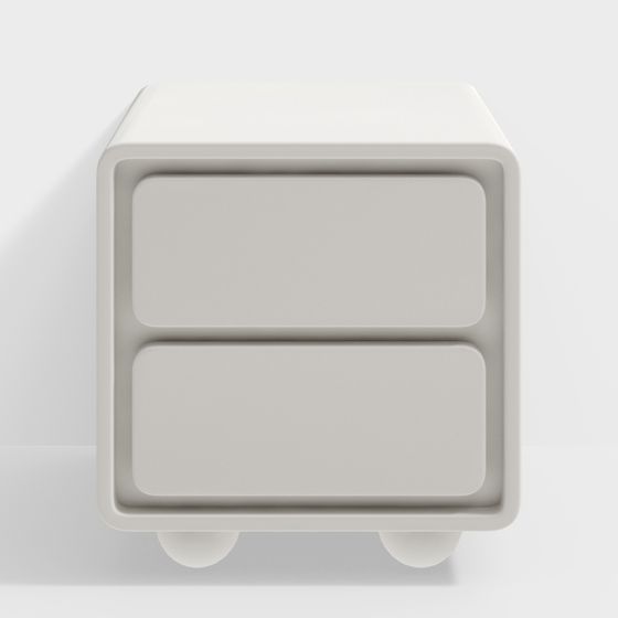 Stylish Nightstand 3D model for Modern Interiors