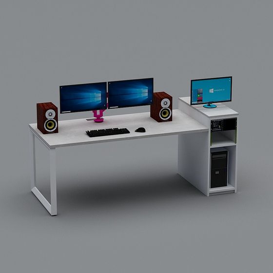 Modern Workstation 3D model