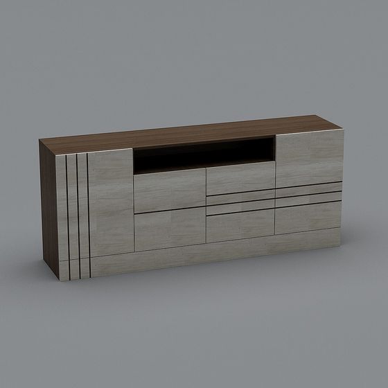 City Window TV Cabinet 3D model