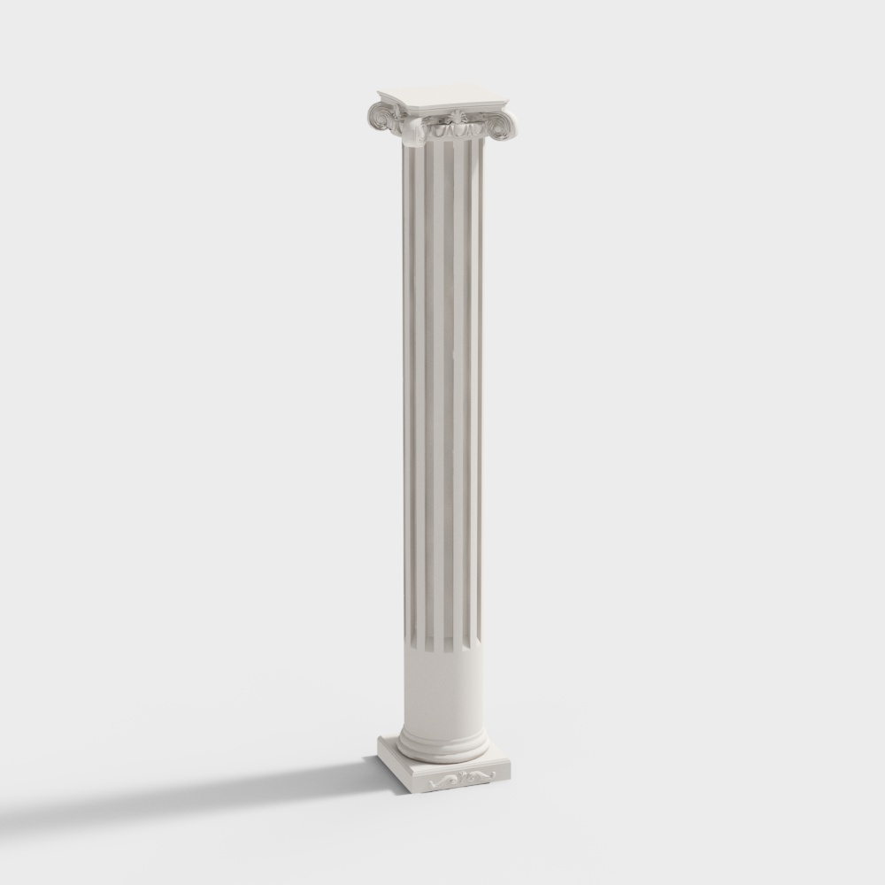 Stunning Roman Column 3D model for Classical Aesthetics