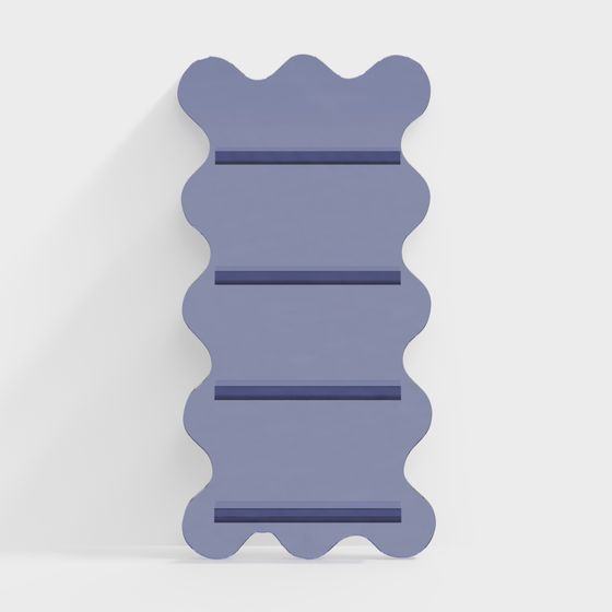 Wave Bookshelf 3D model