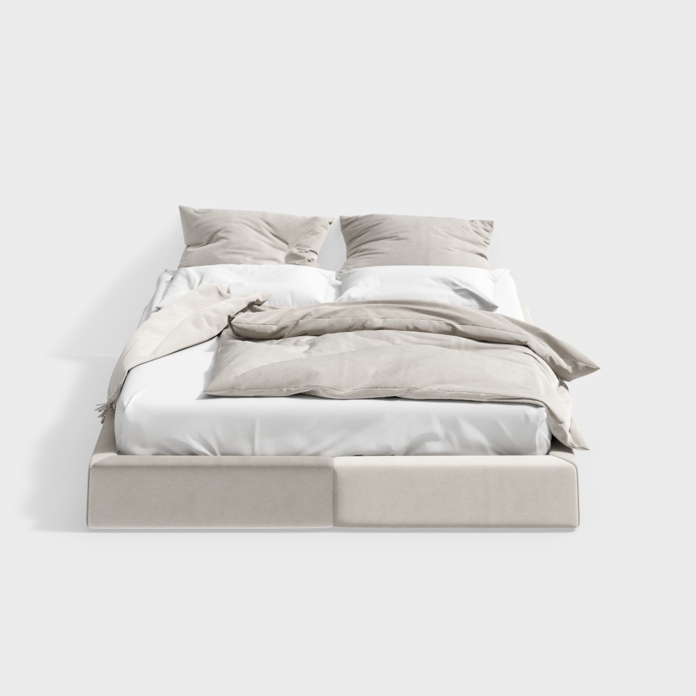 현대 백리스 더블 침대