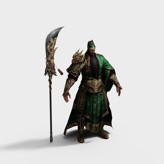 Highly Detailed Warrior 3D Model for Designers