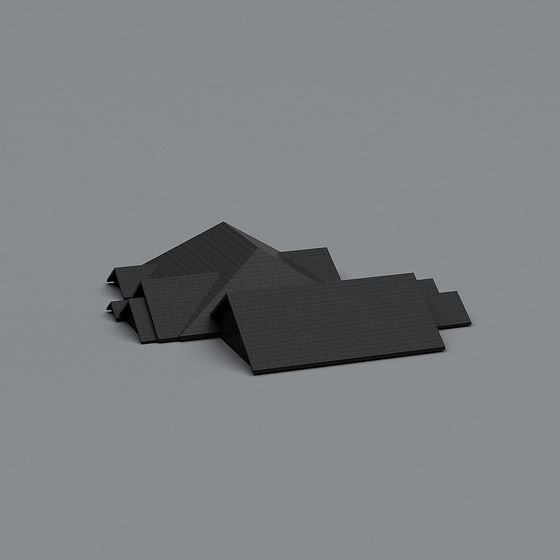 Futuristic Pixel Architecture 3D Model