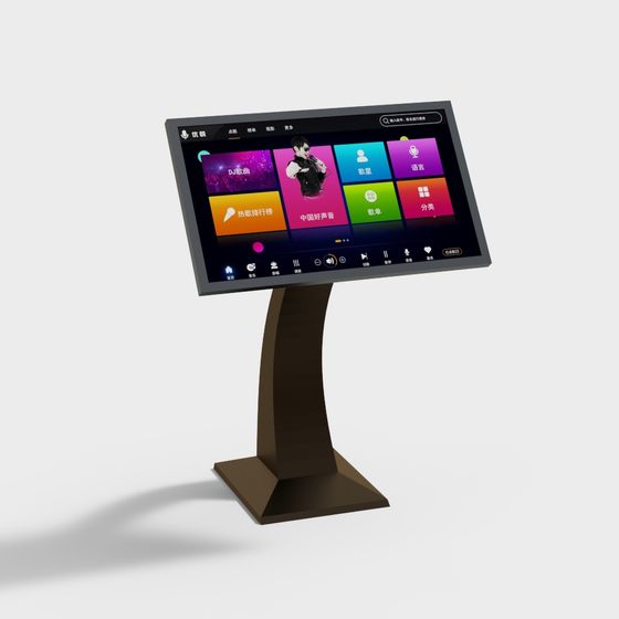 Black Modern Karaoke Machine 3D Model for Entertainment