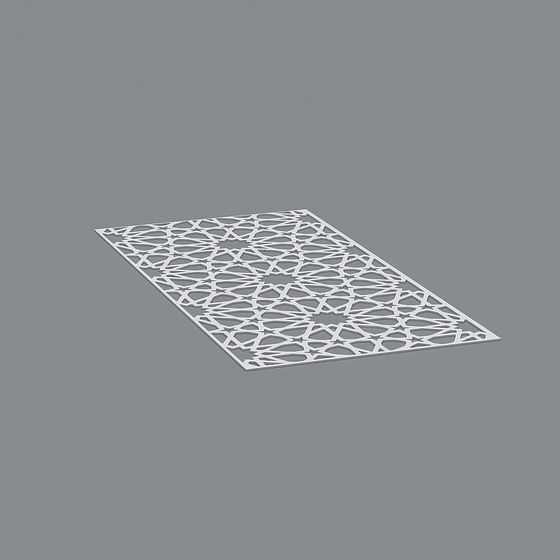 Lattice Panel Low-Poly 3D model