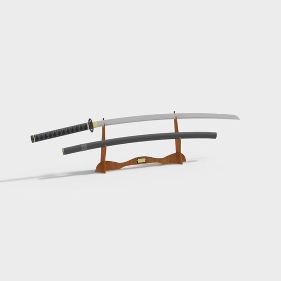 Exquisite Samurai Sword 3D model