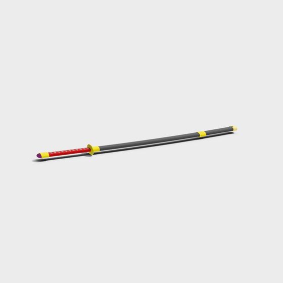 Wind Blade 3D model - Samurai Sword Design