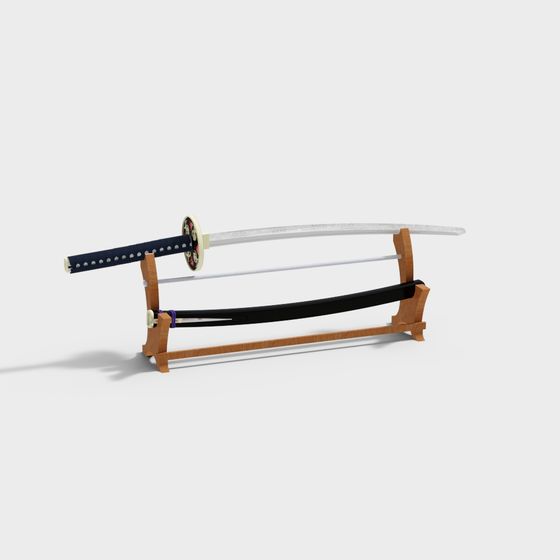 Exquisite Samurai Sword 3D model