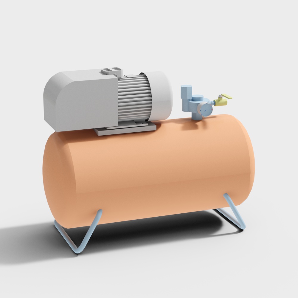 Industrial Aesthetic Air Compressor Tank 3D model