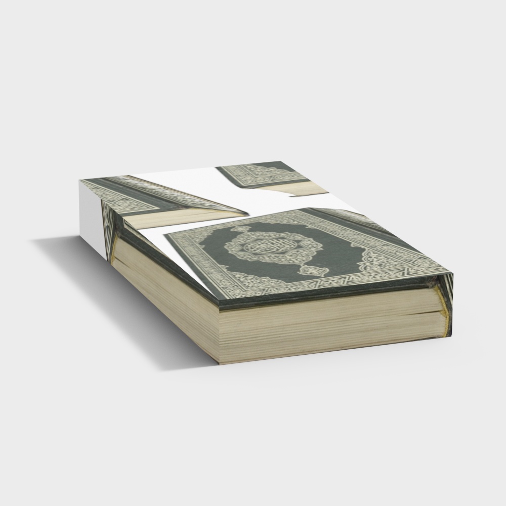 Ancient Tome 3D Model – Vintage Book Design