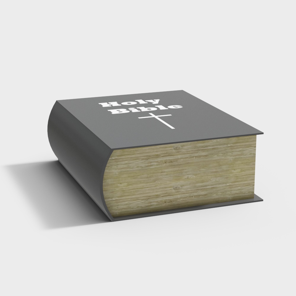 Realistic Holy Bible 3D model for Creative Projects