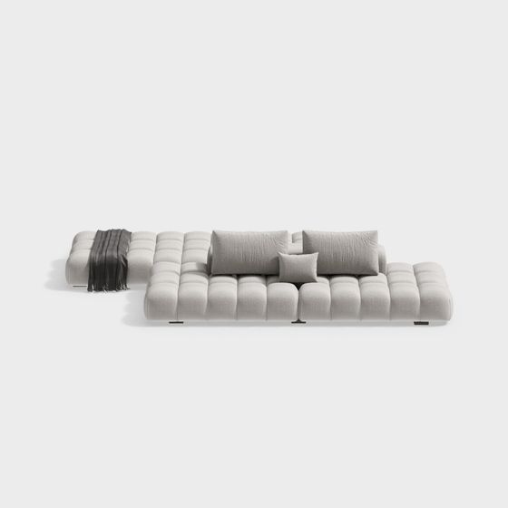 Urban Comfort Sofa 3D model for Modern Living