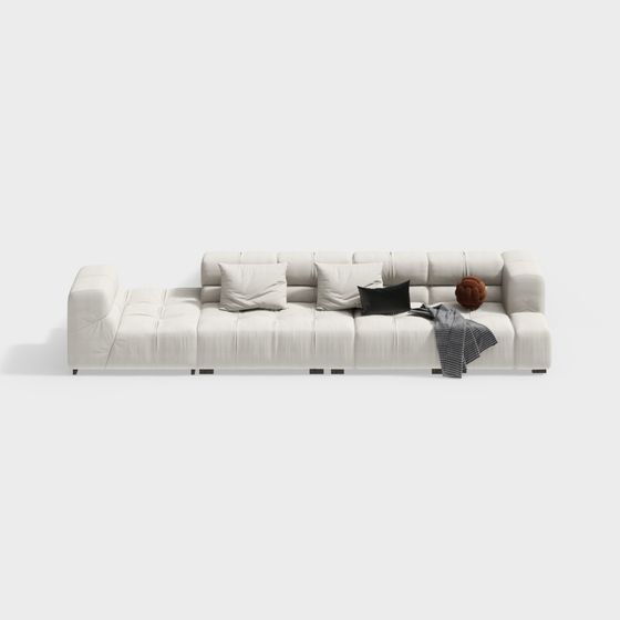 Urban Comfort Sofa 3D model for Modern Spaces