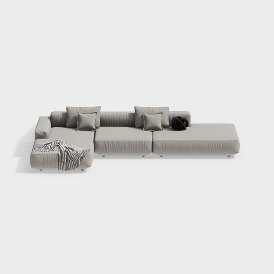 Urban Comfort Sofa 3D model