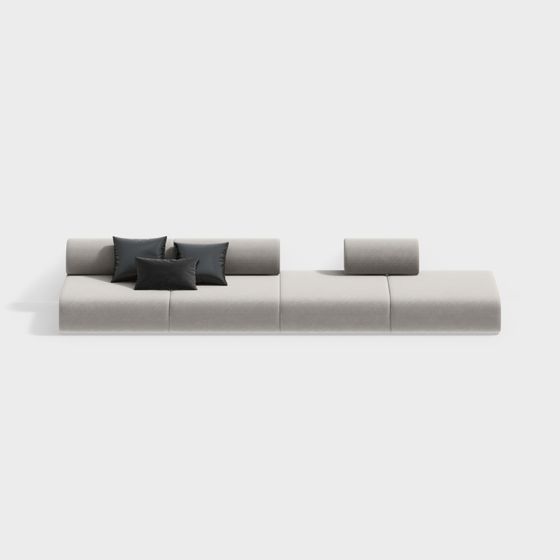 Urban Comfort 3D Model Sofa for Modern Spaces
