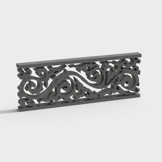 Mystical Castle Decorative Panel 3D model