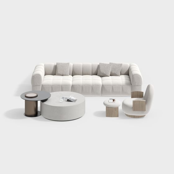 Urban Living Room Set 3D model