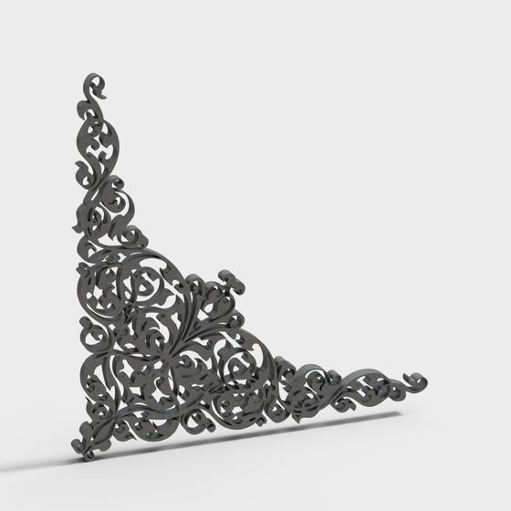 Curled Corner 3D model
