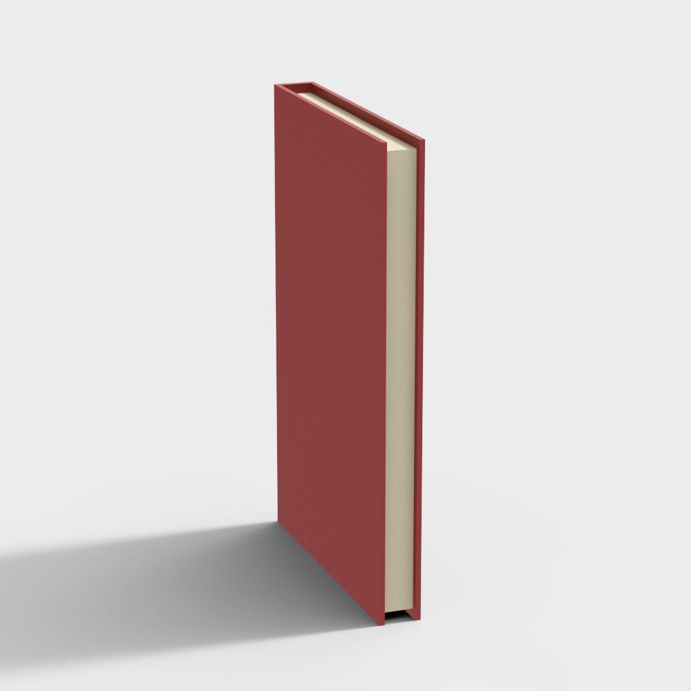Red Cover Book 3D model