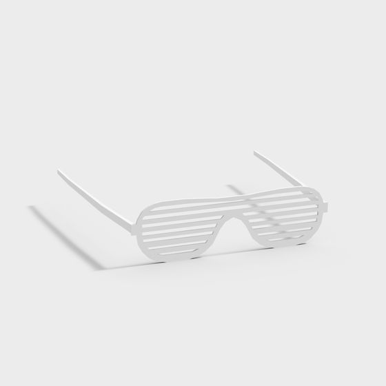 Retro Hollow Sunglasses 3D model