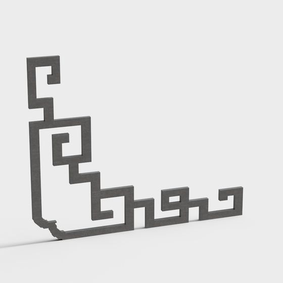 Grecian Key 3D Model for Contemporary Designs